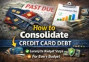 How to Consolidate Credit Card Debt