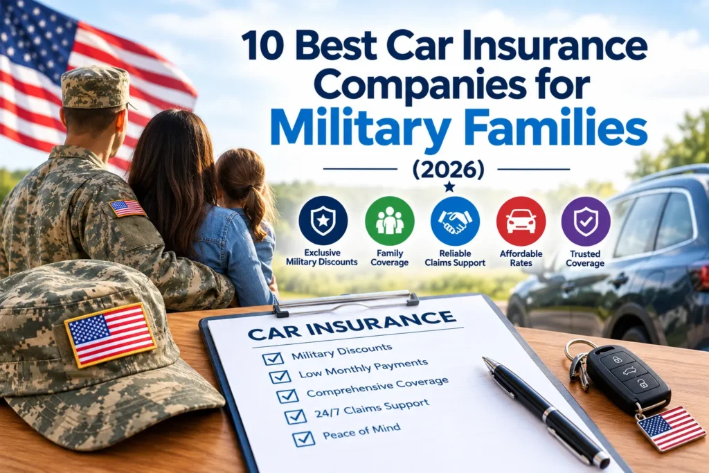 10 Best Car Insurance Companies for Military Families (2026)