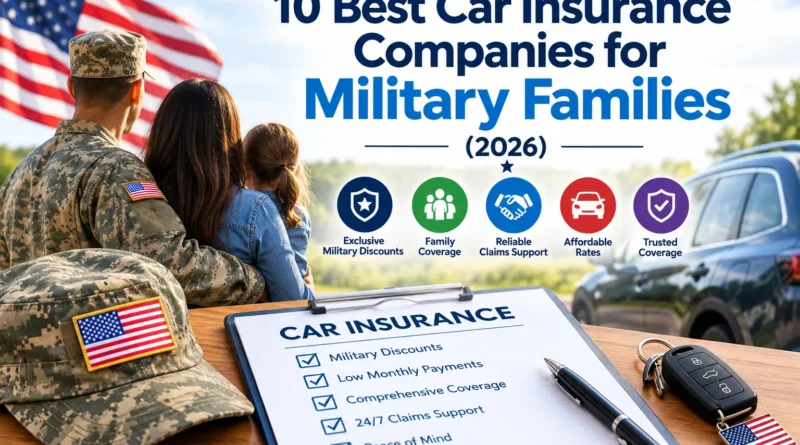 10 Best Car Insurance Companies for Military Families (2026)
